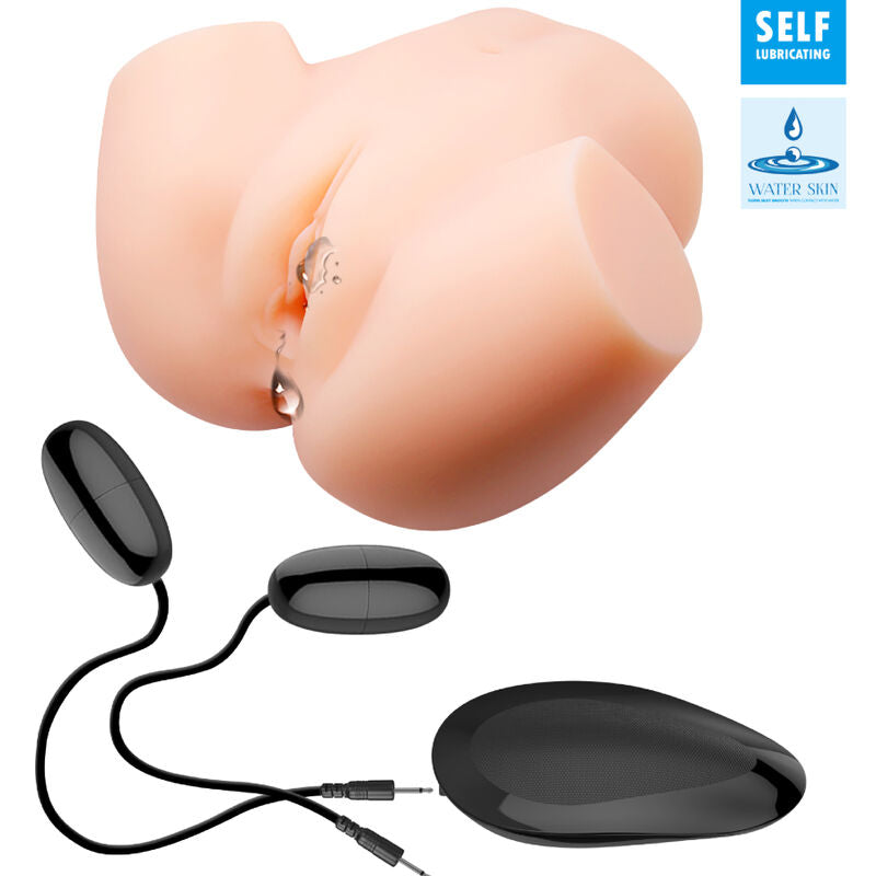 CRAZY BULL realistisk vagina och anus med dubbel vibration