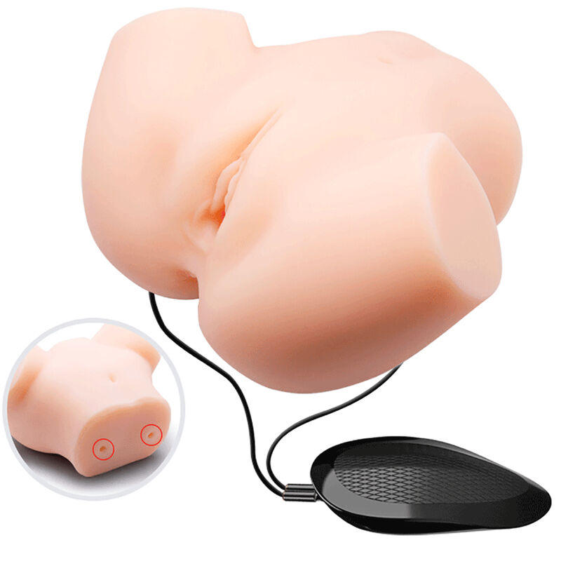 CRAZY BULL realistisk vagina och anus med dubbel vibration