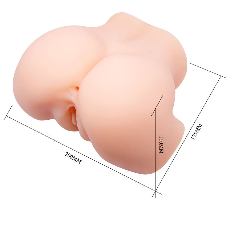 CRAZY BULL realistisk vagina och anus med dubbel vibration