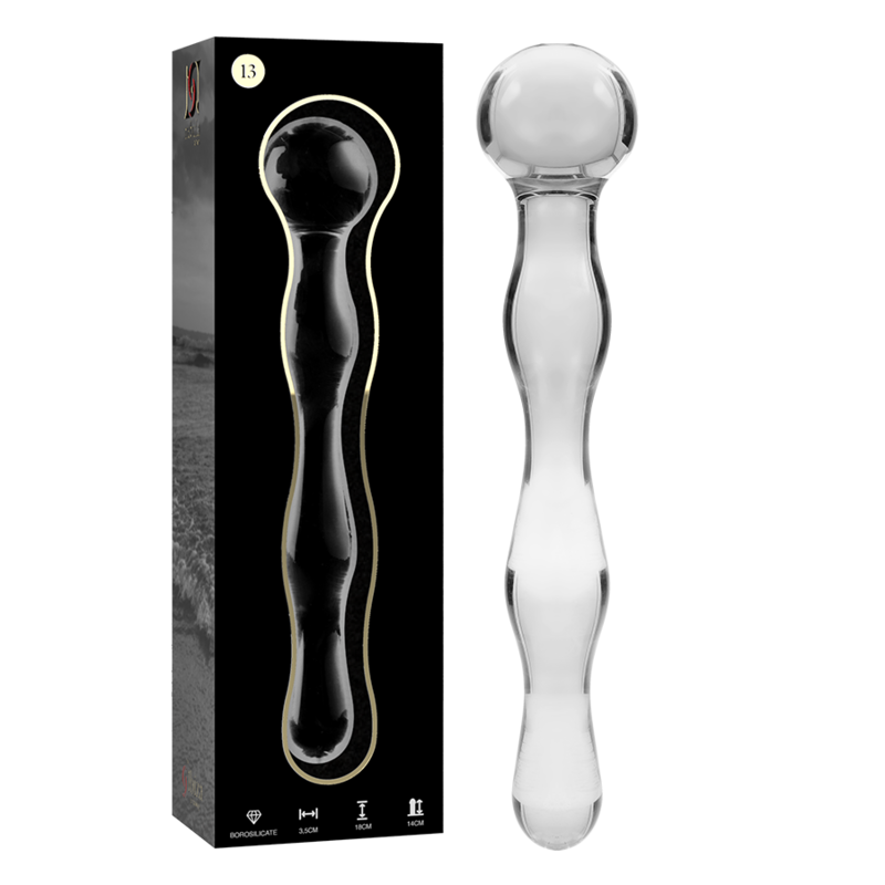 NEBULA SERIES BY IBIZA Model 13 dildo i borosilikatglas 18 cm