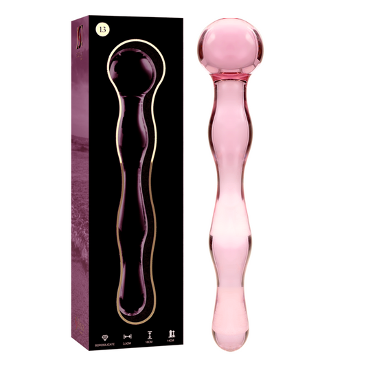 NEBULA SERIES BY IBIZA Dildo i borosilikatglas rosa 18 cm
