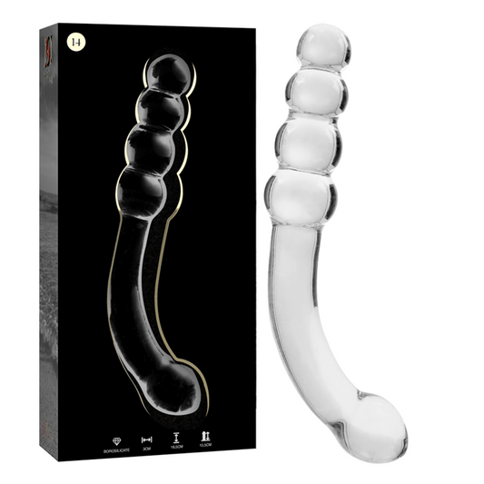 NEBULA SERIES BY IBIZA Model 14 dildo i klart borosilikatglas