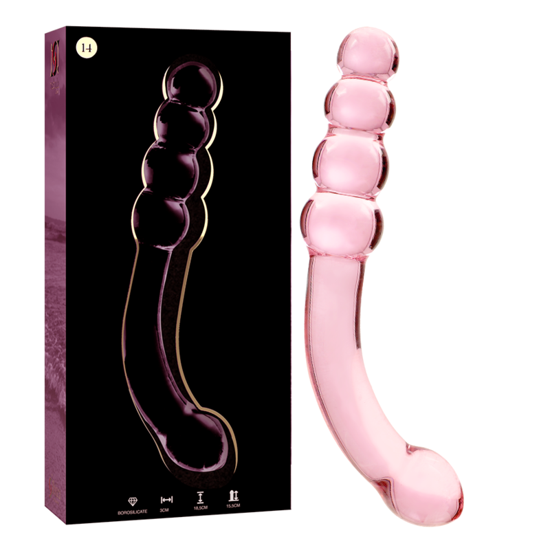 NEBULA SERIES BY IBIZA Model 14 dildo i rosa borosilikatglas