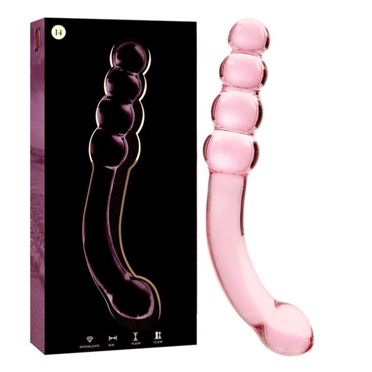 NEBULA SERIES BY IBIZA Model 14 dildo i rosa borosilikatglas