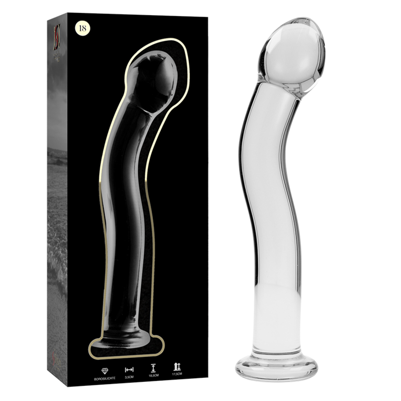NEBULA SERIES BY IBIZA Model 18 dildo i klart borosilikatglas