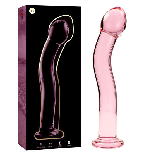 NEBULA SERIES BY IBIZA - Dildo i borosilikatglas rosa 18.5 cm