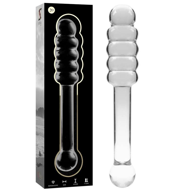NEBULA SERIES BY IBIZA - Model 20 dildo i klart borosilikatglas