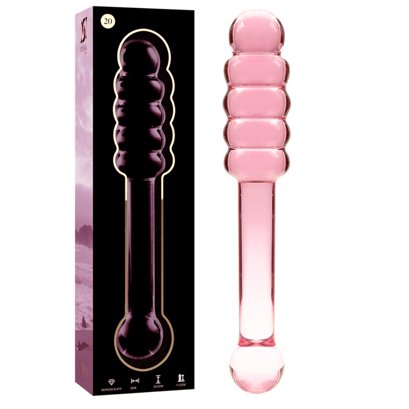 NEBULA SERIES BY IBIZA Model 20 dildo i borosilikatglas rosa