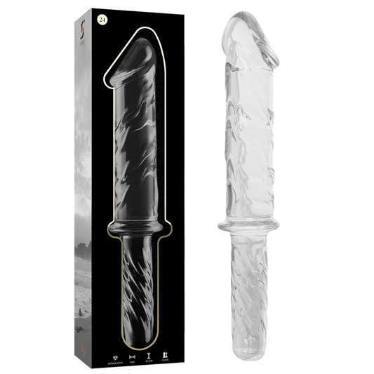 NEBULA SERIES BY IBIZA Model 24 dildo i borosilikatglas, 28,5 cm