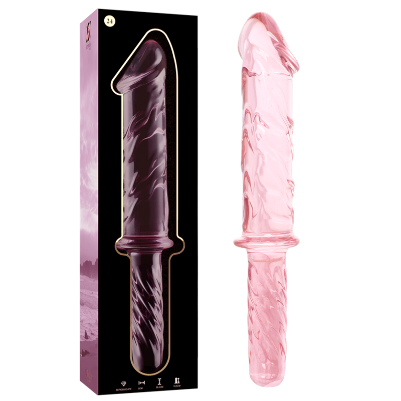 NEBULA SERIES BY IBIZA - Dildo i borosilikatglas rosa 28.5 cm