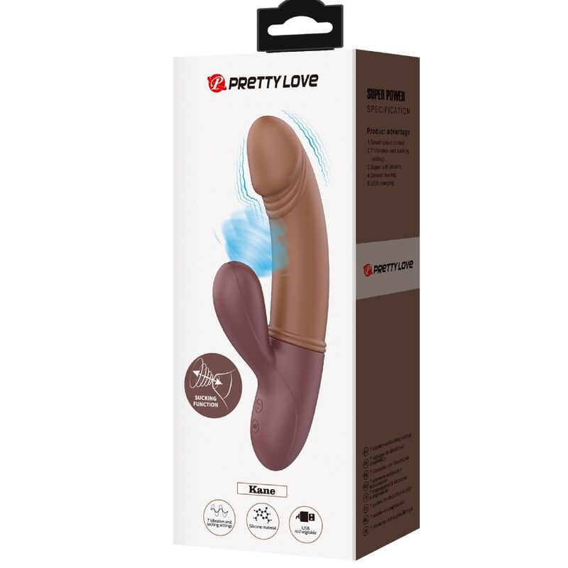 PRETTY LOVE KANE G-punkts vibrator med sugfunktion