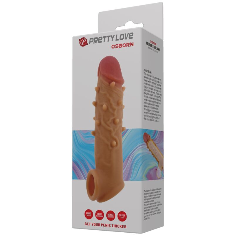 PRETTY LOVE Osborn förlängningshölje för penis i silikon