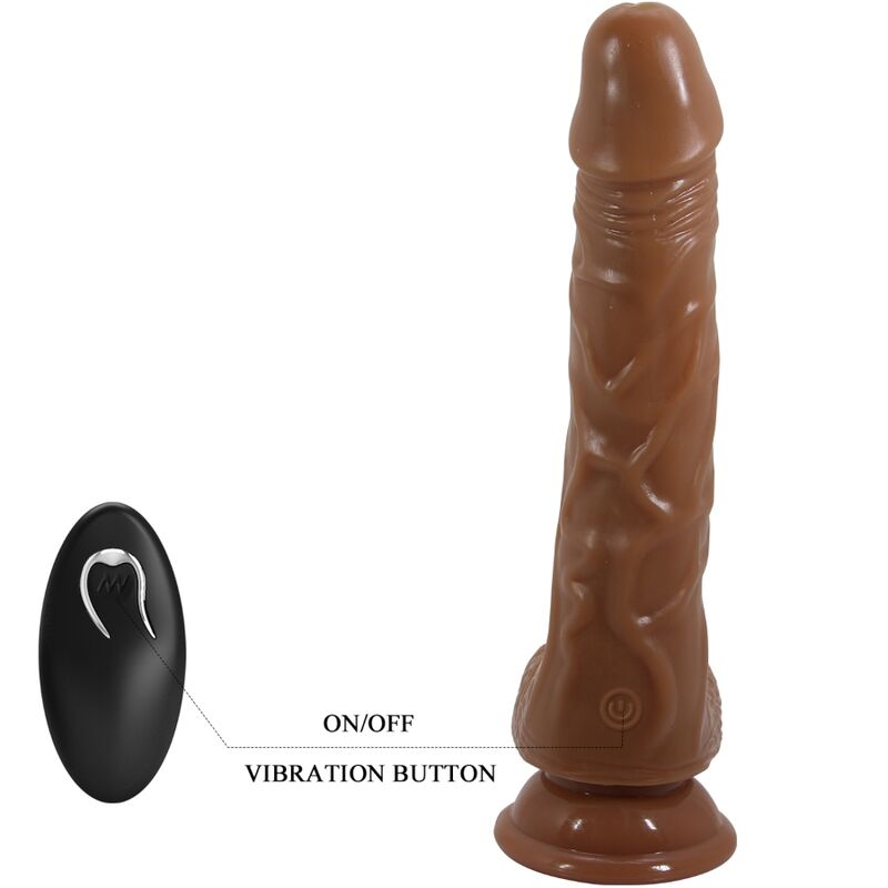 BAILE - BODACH REALISTISK VIBRATOR MED FJÄRRKONTROLL OCH SUCTION CUP