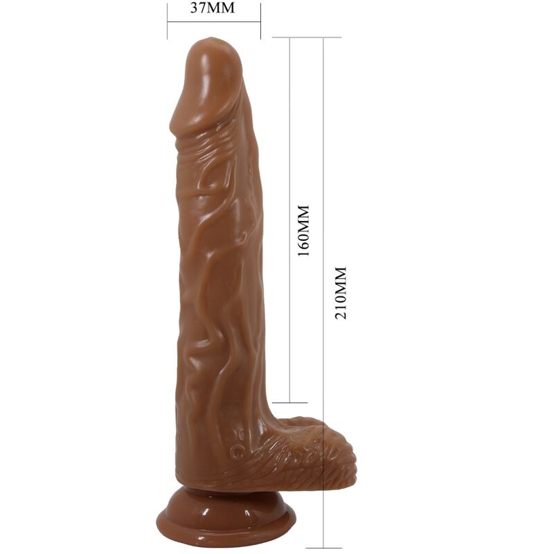 BAILE - BODACH REALISTISK VIBRATOR MED FJÄRRKONTROLL OCH SUCTION CUP