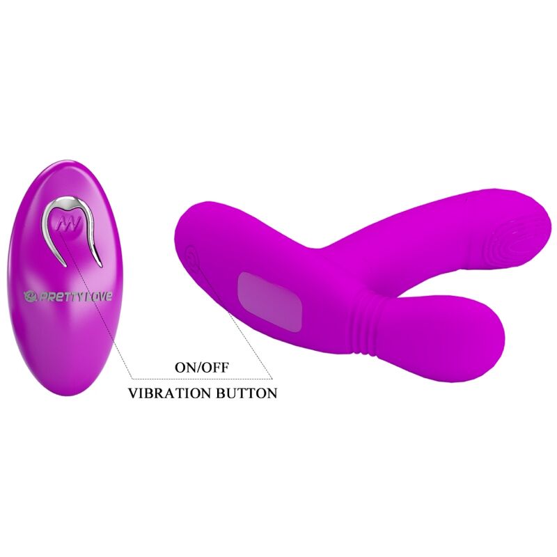 PRETTY LOVE - GERI KLITORISMASSAGER ROSA MED FJÄRRKONTROLL