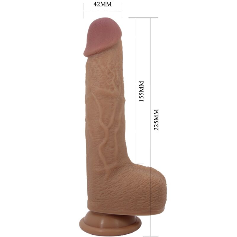 PRETTY LOVE Tommy realistisk dildo vibrator 22,5 cm