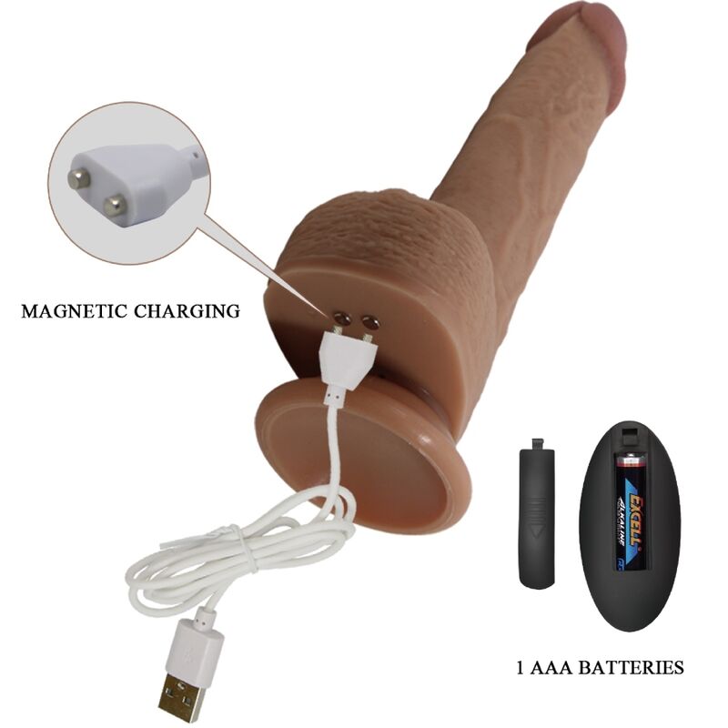 PRETTY LOVE Tommy realistisk dildo vibrator 22,5 cm