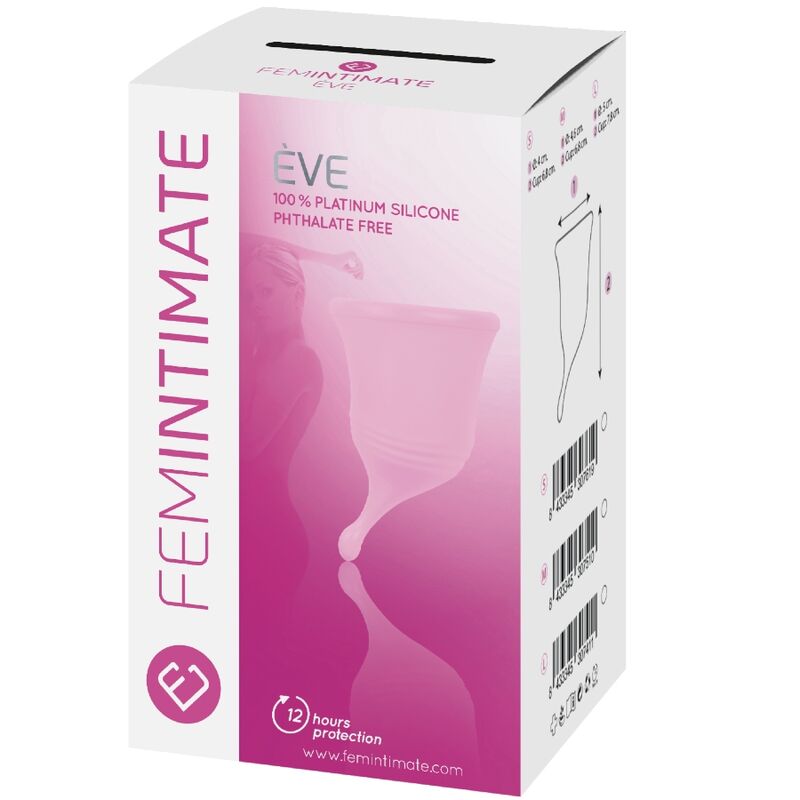 FEMINTIMATE Eve menstruationskopp i silikon storlek S