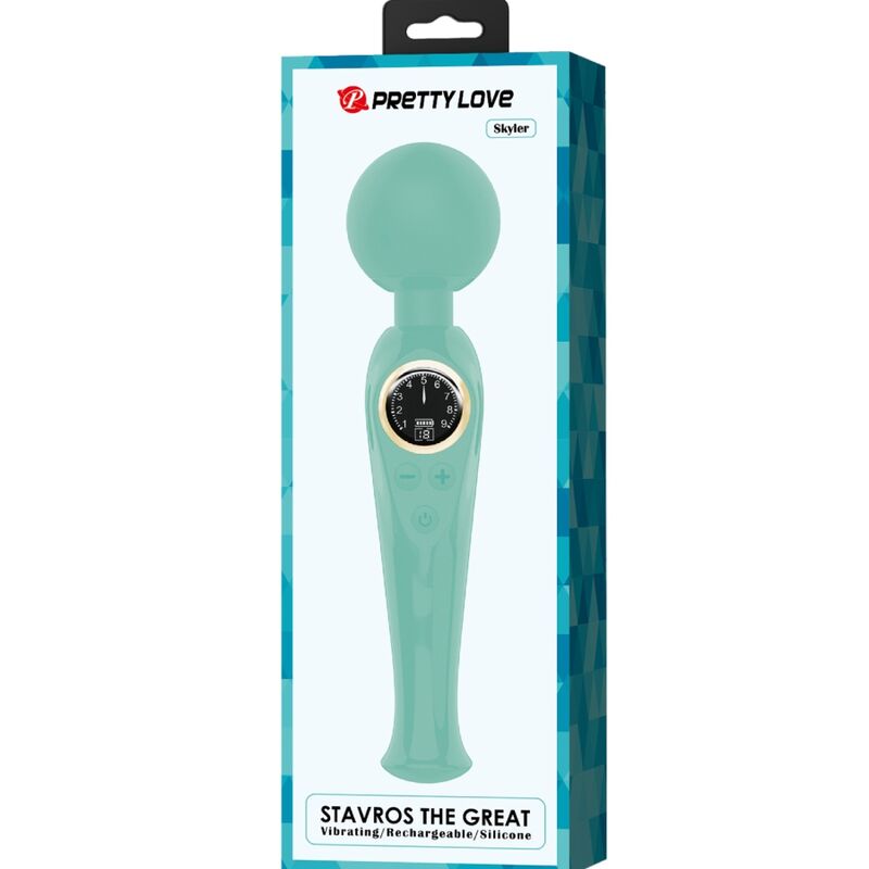 PRETTY LOVE Skyler Green Wand Vibrator