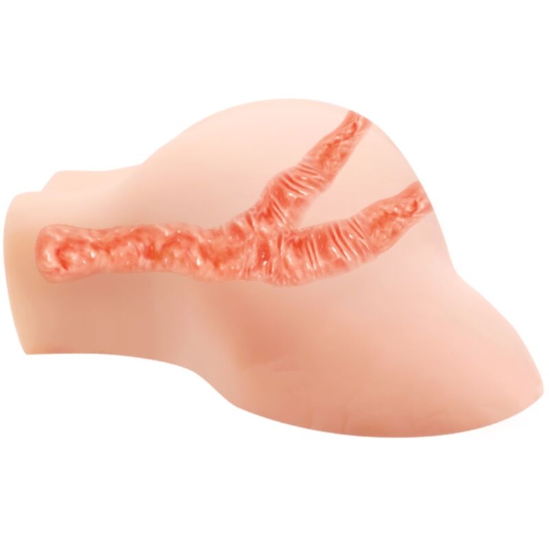 Realistisk vagina och anus med vibration