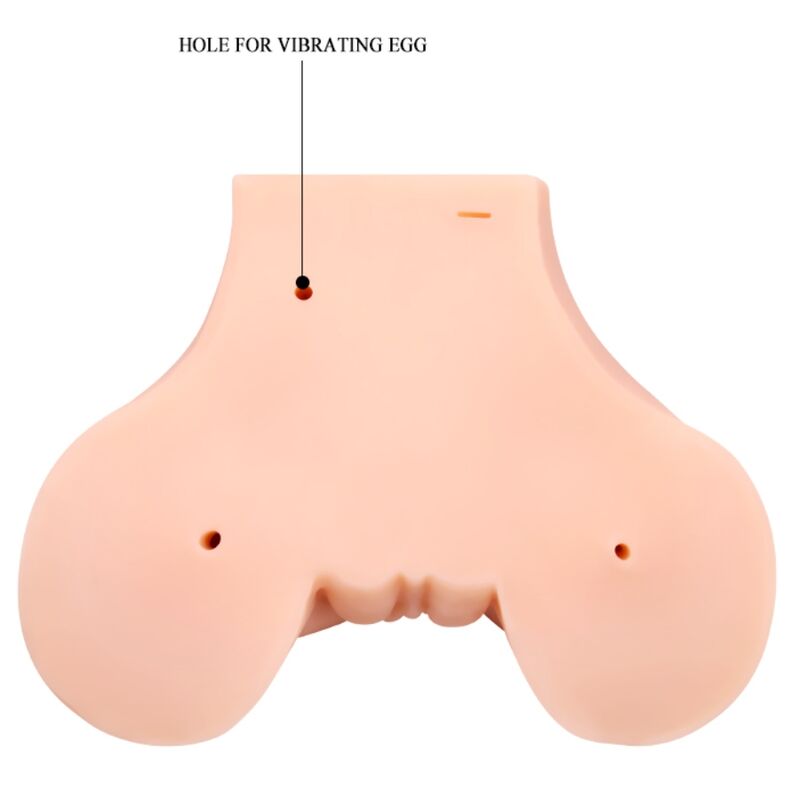 Realistisk vagina och anus med vibration