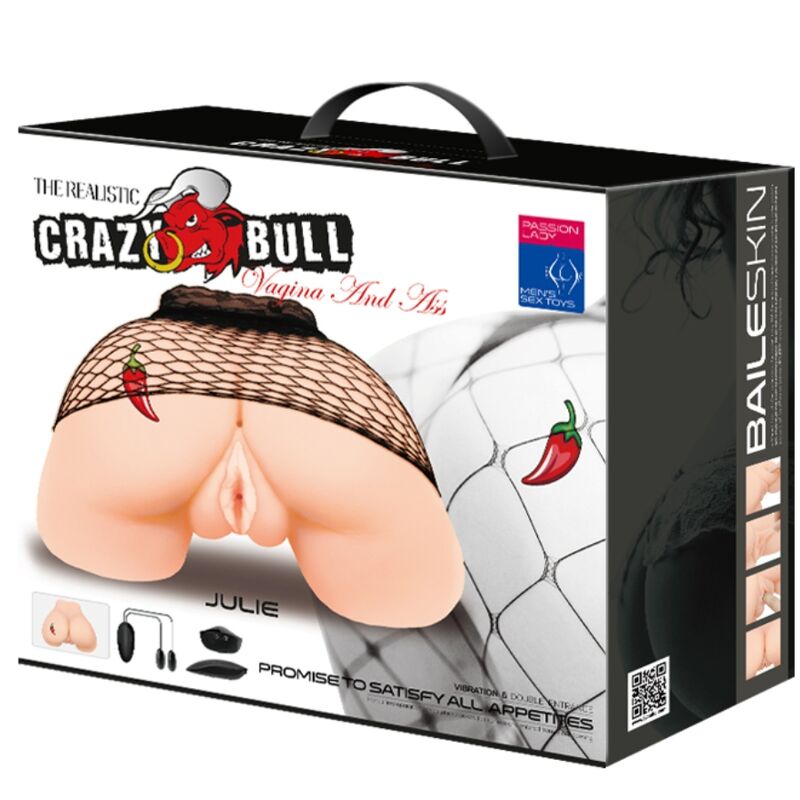 Realistisk vagina och anus med vibration