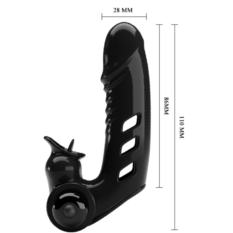 Pretty Love Corbin Black Vibrator Finger Cover