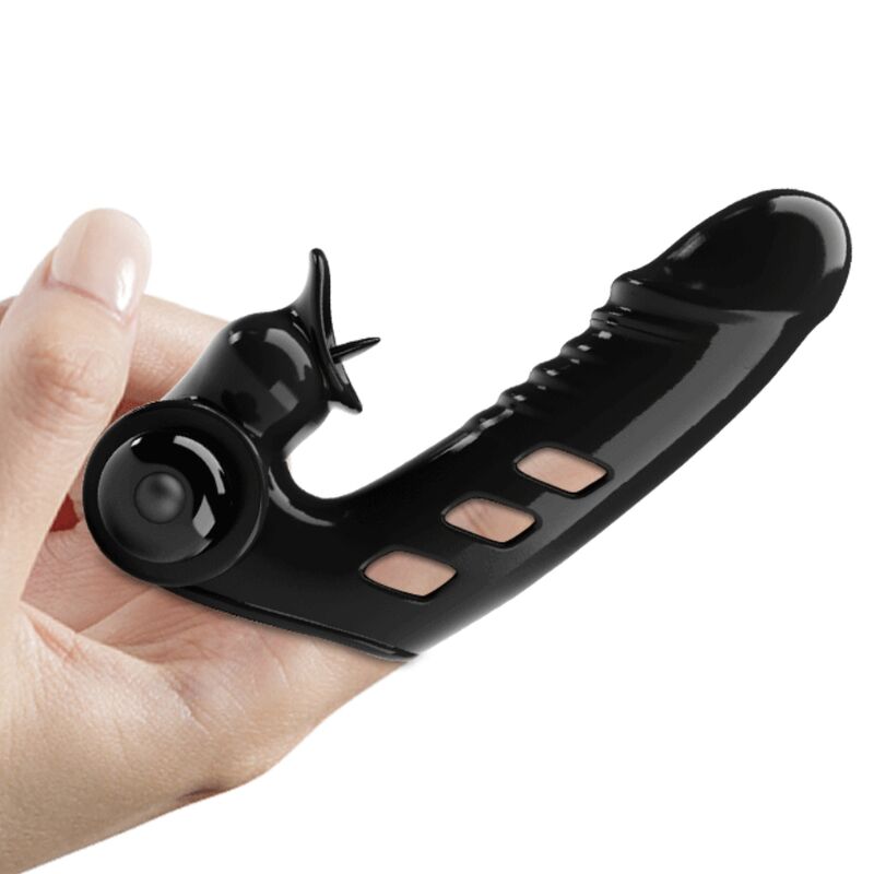 Pretty Love Corbin Black Vibrator Finger Cover
