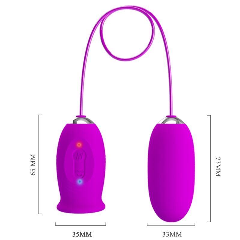 Pretty Love Daisy Dual Egg Rechargeable Vibrator i lila