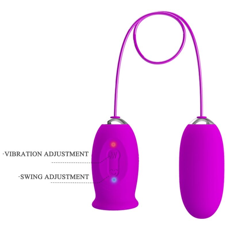 Pretty Love Daisy Dual Egg Rechargeable Vibrator i lila