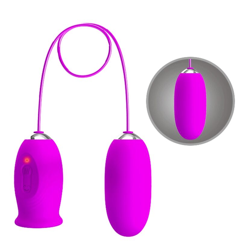 Pretty Love Daisy Dual Egg Rechargeable Vibrator i lila