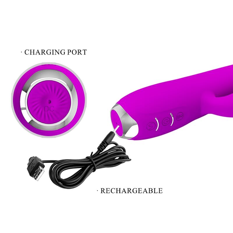 PRETTY LOVE GLORIA återladdningsbar rabbit vibrator i lila