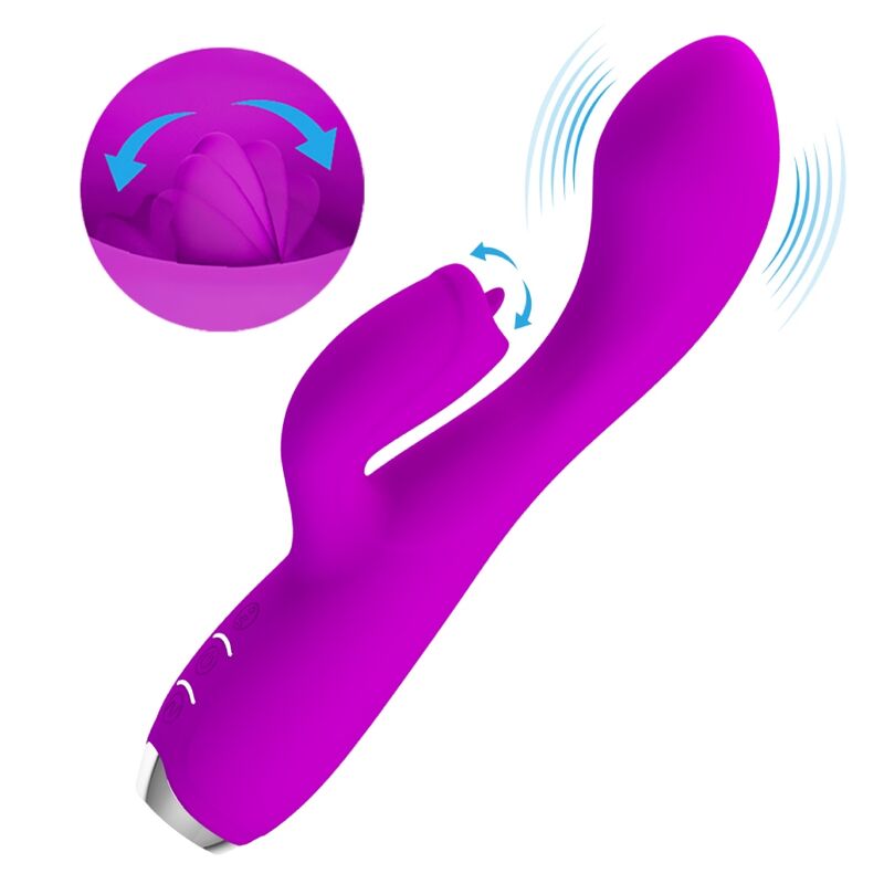 PRETTY LOVE GLORIA återladdningsbar rabbit vibrator i lila