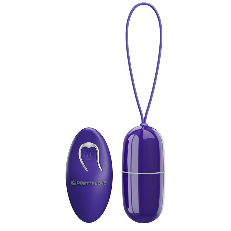 Vibrerande fjärrstyrt ägg i violett från Pretty Love