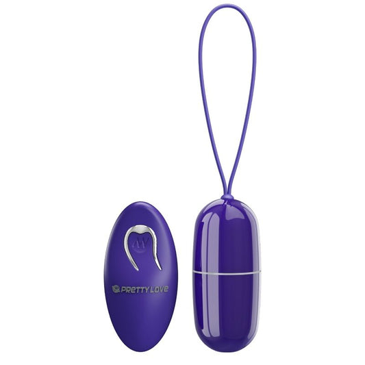 Vibrerande fjärrstyrt ägg i violett från Pretty Love