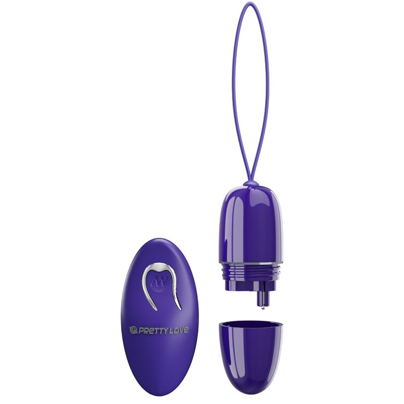 Vibrerande ägg med fjärrkontroll i violett