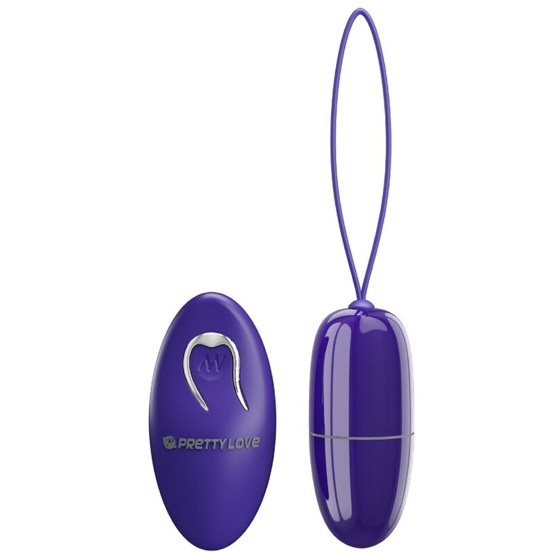 Vibrerande ägg med fjärrkontroll i violett