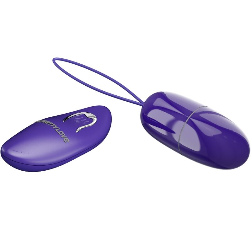 Vibrerande ägg med fjärrkontroll i violett