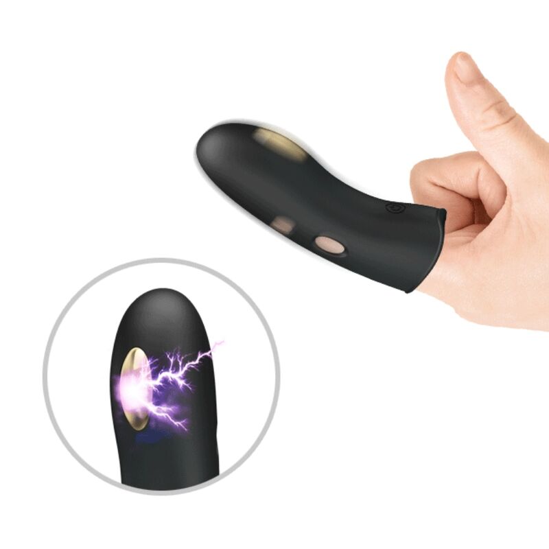 Pretty Love Marico Black elektrisk stimulator fingerkappa
