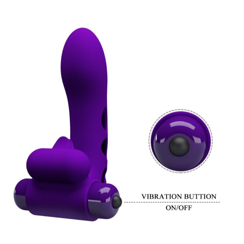 PRETTY LOVE Orlando lila vibrator fingerkåpa