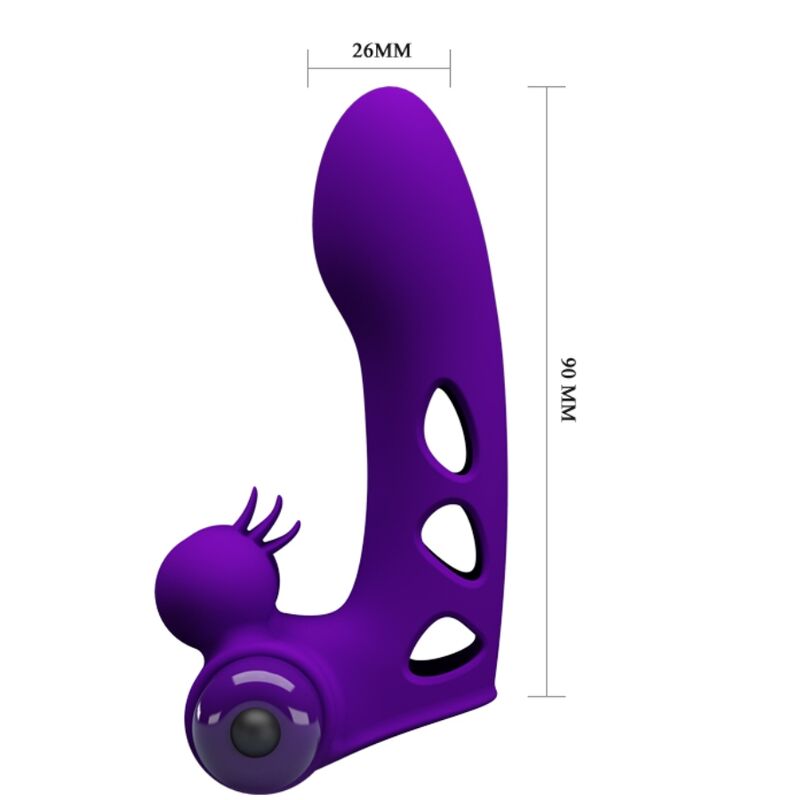 PRETTY LOVE Orlando lila vibrator fingerkåpa
