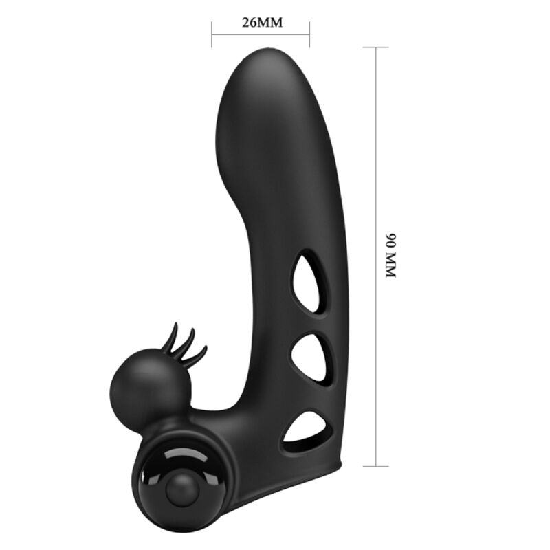 Pretty Love Orlando svart vibrator fingerfodral
