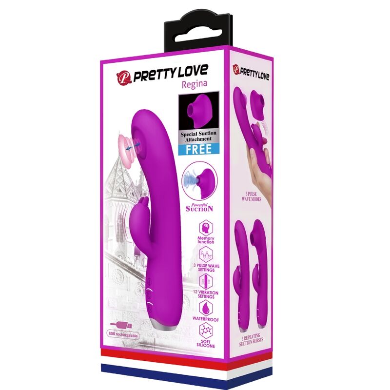 Pretty Love Regina återladdningsbar vibrator i lila