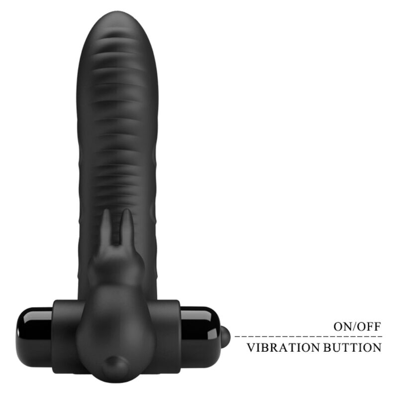 Pretty Love Vance Black Rabbit Vibrator Finger Cover