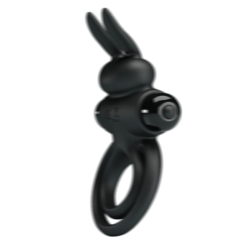 Pretty Love vibrator III rabbit ring för svart penis