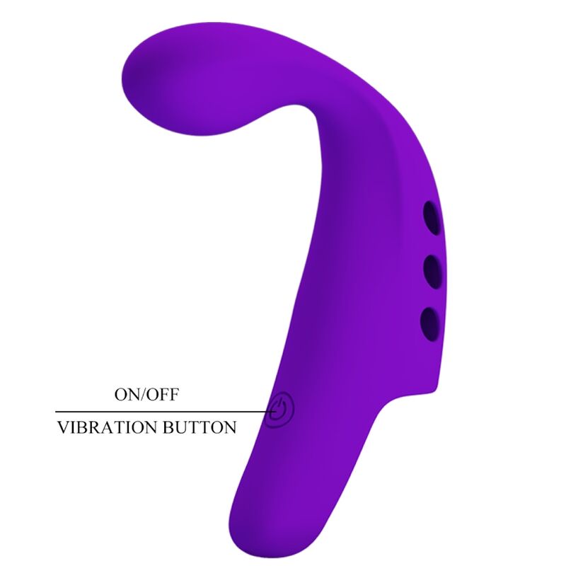 PRETTY LOVE GORGON PURPLE återladdningsbar finger vibrator