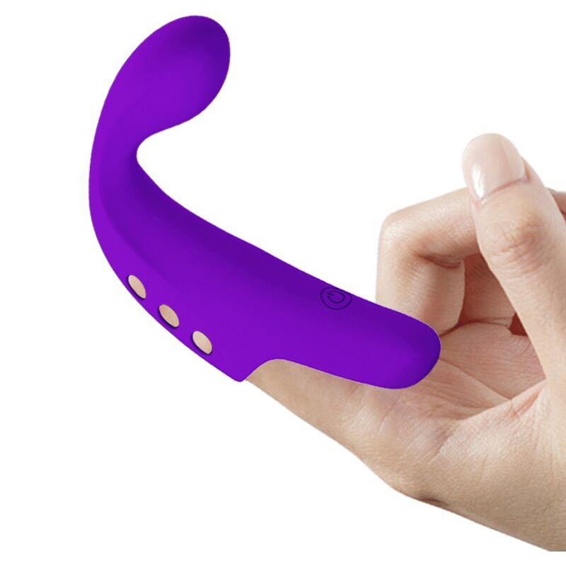 PRETTY LOVE GORGON PURPLE återladdningsbar finger vibrator