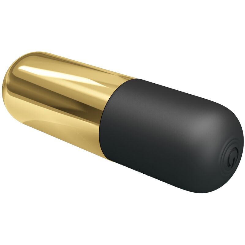 Gyllene uppladdningsbar bullet vibrator från PRETTY LOVE