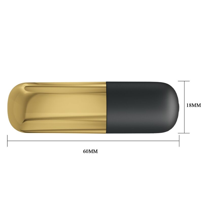 Gyllene uppladdningsbar bullet vibrator från PRETTY LOVE