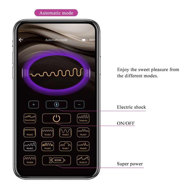 PRETTY LOVE - JEFFERSON APP STYRD ANALPLUGG SVART